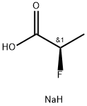 Propanoic acid, 2-fluoro-, sodium salt, (R)- (9CI) Struktur