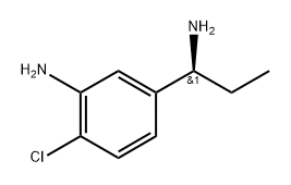 (S)-5-(1-aminopropyl)-2-chloroaniline Struktur