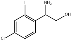 2-amino-2-(4-chloro-2-iodophenyl)ethanol Struktur