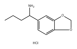 1,3-Benzodioxole-5-methanamine, α-propyl-, hydrochloride (1:1) Struktur