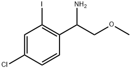 1-(4-chloro-2-iodophenyl)-2-methoxyethanamine Struktur