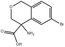 4-amino-6-bromoisochromane-4-carboxylic acid Struktur