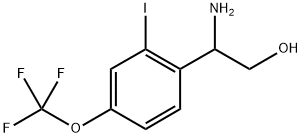 2-amino-2-[2-iodo-4-(trifluoromethoxy)phenyl]ethanol Struktur