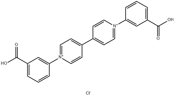 1,1'–bis(3-carboxyphenyl)-4,4'-bipyridinium Struktur