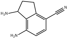 1,7-diamino-2,3-dihydro-1H-indene-4-carbonitrile Struktur