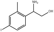 2-amino-2-(4-iodo-2-methylphenyl)ethanol Struktur