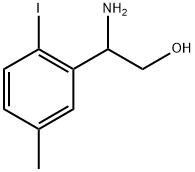 2-amino-2-(2-iodo-5-methylphenyl)ethanol Struktur