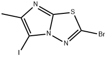 2-bromo-5-iodo-6-methylimidazo[2,1-b][1,3,4]thiadiazole Struktur