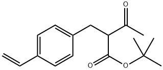 tert-Butyl 2-acetyl-2-(4-ethenyl)benzenepropanoate Struktur