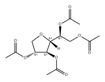 Galactitol, 1,4-anhydro-, tetraacetate Struktur