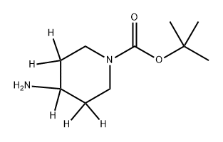 1-Piperidine-3,3,4,5,5-d5-carboxylic acid, 4-amino-, 1,1-dimethylethyl ester Struktur