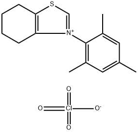 4,5,6,7-Tetrahydro-3-(2,4,6-trimethylphenyl)-benzothiazolium Perchlorate Struktur