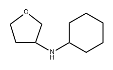 N-cyclohexyltetrahydrofuran-3-amine Struktur