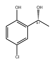 Benzenemethanol, 5-chloro-2-hydroxy-α-methyl-, (αR)- Struktur