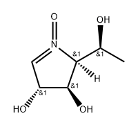 2H-Pyrrole-3,4-diol, 3,4-dihydro-2-(1-hydroxyethyl)-, 1-oxide, [2S- Struktur