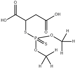 MALATHION DIACID-(DIMETHYL-D6) Struktur