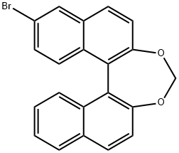 Dinaphtho[2,1-d:1',2'-f][1,3]dioxepin, 9-bromo-, (11bR)- Struktur