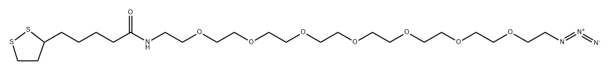 Lipoamido-PEG7-azide Struktur