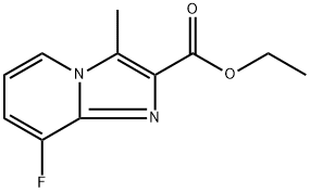 ethyl 8-fluoro-3-methylimidazo[1,2-a]pyridine-2-carboxylate Struktur