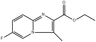 ethyl 6-fluoro-3-methylimidazo[1,2-a]pyridine-2-carboxylate Struktur