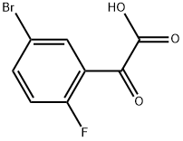 Benzeneacetic acid, 5-bromo-2-fluoro-α-oxo- Struktur