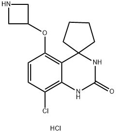 8'-Chloro-5'-azetidine-spiro[cyclopentane-1,4'(1'h)-quinazolin]-2'(3'h)-one Struktur