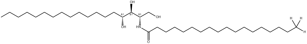 C18 Phytoceramide-d3 (t18:0/18:0-d3) Struktur