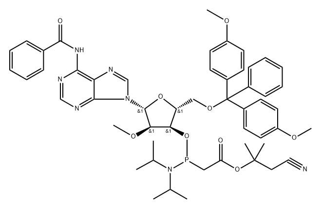 DMTR-2-OME-A(BZ) PACE AMIDITE, 1355047-24-3, 結(jié)構(gòu)式