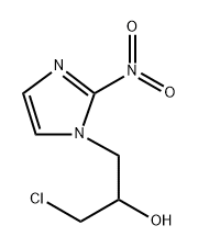 α-Chloromethyl-2-nitro-1H-imidazole-1-ethanol Struktur