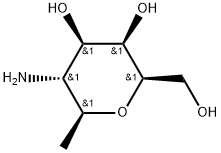 L-glycero-L-galacto-Heptitol, 5-amino-2,6-anhydro-5,7-dideoxy- Struktur