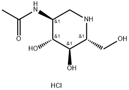 2-Acetamido-1,2-dideoxynojirimycin Hydrochloride Struktur