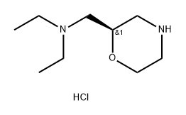 2-Morpholinemethanamine, N,N-diethyl-,dihydrochloride,(2R)- Struktur