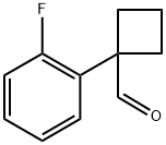 1-(2-fluorophenyl)cyclobutanecarbaldehyde Struktur