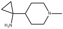 1-(1-methylpiperidin-4-yl)cyclopropan-1-amine Struktur