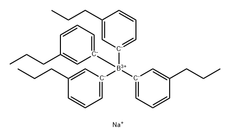 Borate(1-), tetrakis(3-propylphenyl)-, sodiuM(9CI) Struktur