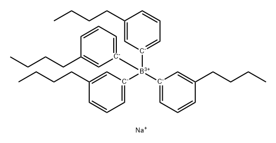 Borate(1-), tetrakis(3-butylphenyl)-, sodiuM(9CI) Struktur