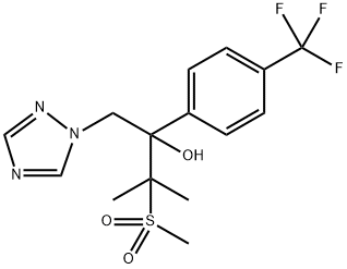 (R)-3-methyl-3-(methylsulfonyl)-1-(1H-1,2,4-triazol-1-yl)-2-(4-(trifluoromethyl)phenyl)butan-2-ol(WX192353), 136067-87-3, 結(jié)構(gòu)式