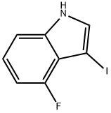 4-FLUORO-3-IODO-1H-INDOLE Struktur