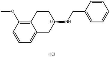 (R)-N-benzyl-5-methoxy-1,2,3,4-tetrahydronaphthalen-2-amine hydrochloride Struktur