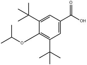 3,5-di-tert-butyl-4-isopropoxybenzoic acid Struktur