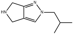 2-isobutyl-2,4,5,6-tetrahydropyrrolo[3,4-c]pyrazole Struktur