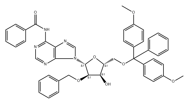 N6-Benzoyl-2'-O-benzyl-5'-O-DMT-adenosine Struktur