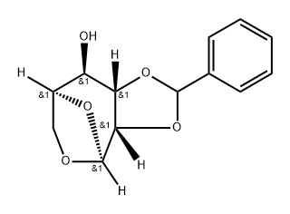 .beta.-L-Gulopyranose, 1,6-anhydro-2,3-O-(phenylmethylene)- Struktur