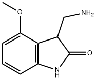 3-(aminomethyl)-4-methoxy-2,3-dihydro-1H-indol-2-one Struktur