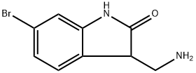 3-(aminomethyl)-6-bromo-2,3-dihydro-1H-indol-2-one Struktur