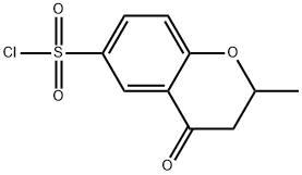 2-methyl-4-oxochromane-6-sulfonylchloride Struktur