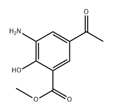 methyl 5-acetyl-3-amino-2-hydroxybenzoate Struktur