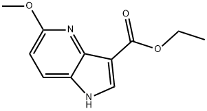 ethyl 5-methoxy-1H-pyrrolo[3,2-b]pyridine-3-carboxylate Struktur