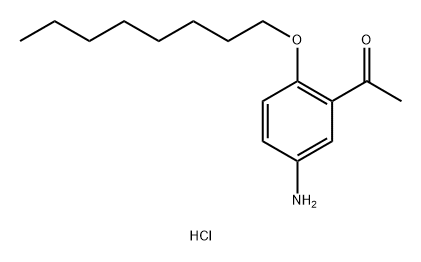 Ethanone, 1-[5-amino-2-(octyloxy)phenyl]-, hydrochloride (1:1) Struktur