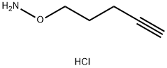 Hydroxylamine, O-4-pentyn-1-yl-, hydrochloride (1:1) Struktur